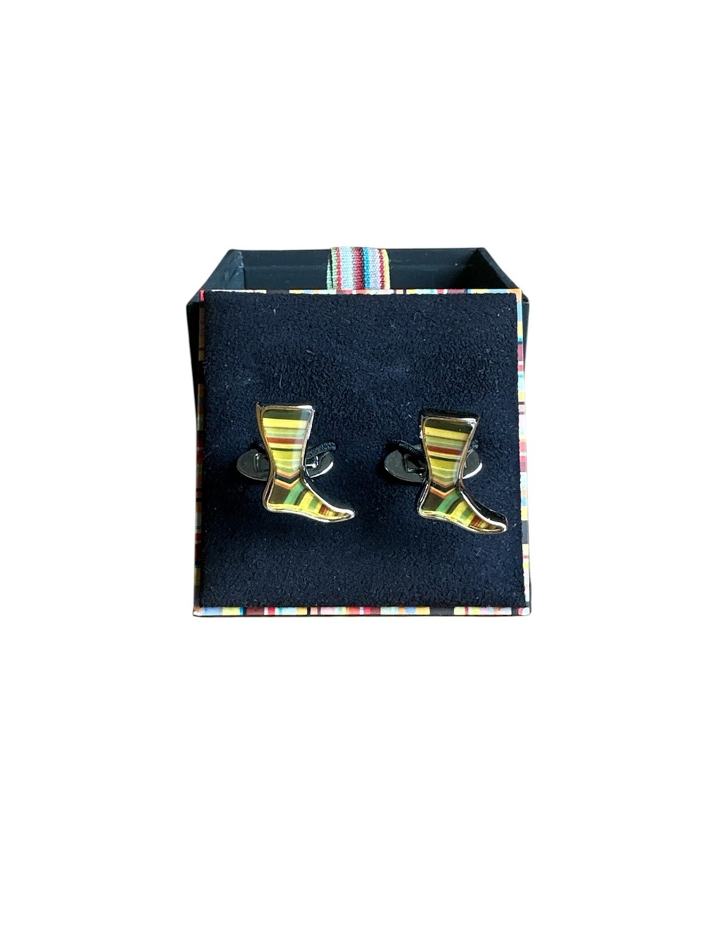 Paul Smith Striped Socks Cufflinks